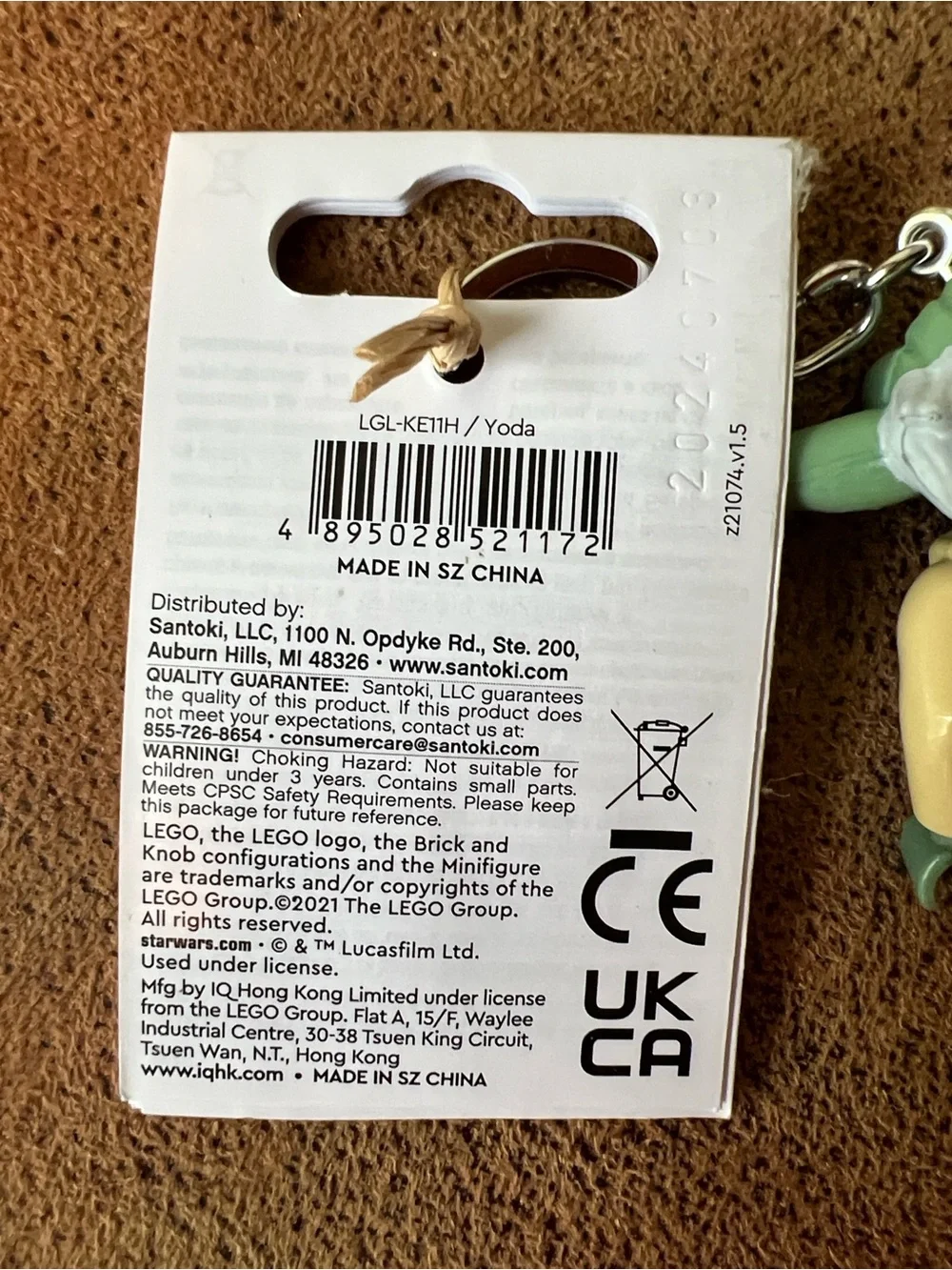 Lego yoda minifigure